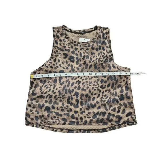 Koral Muscle Netz Crop Tank Top in Leopard Sz XS - Picture 10 of 12